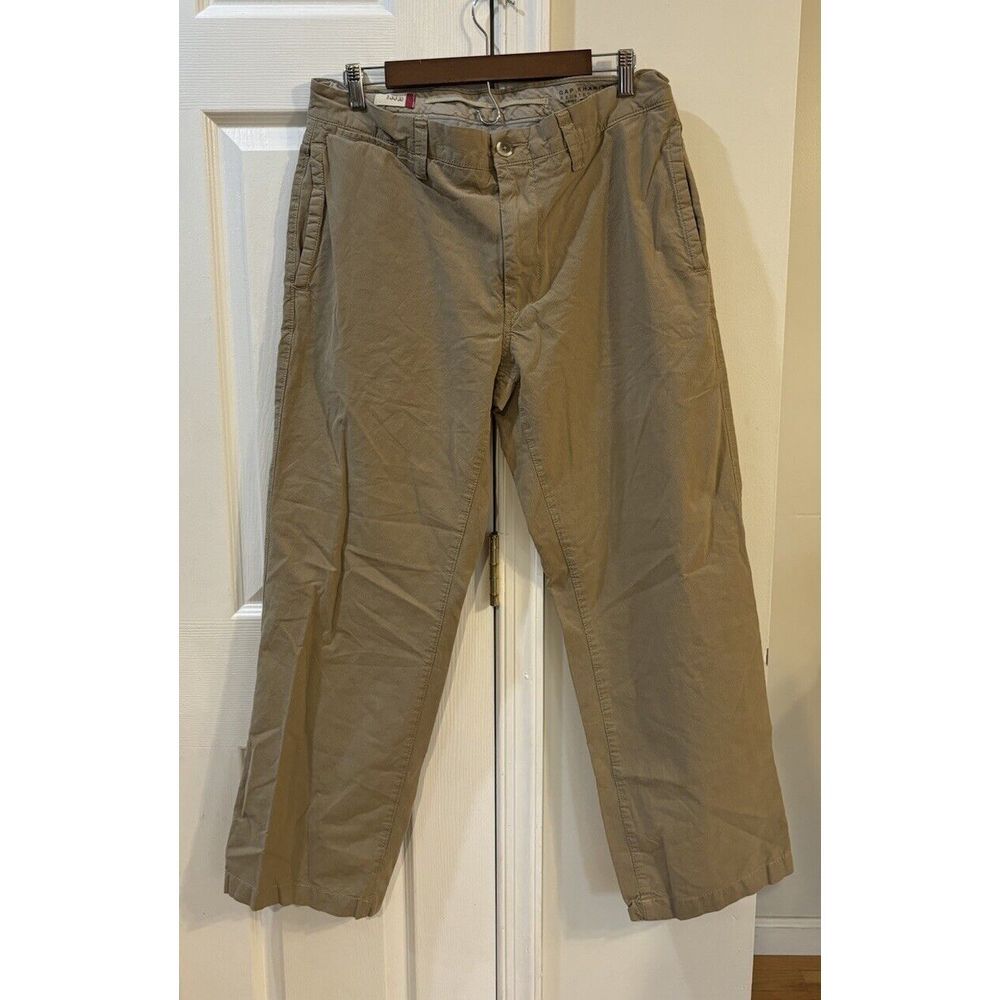 Gap Khaki Relaxed Fit Pants Men's Sz‎ 33 Beige